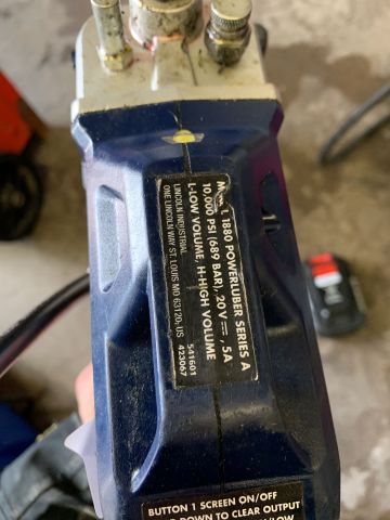 758529-4 Grease sprayer battery-powered Lincoln L 1880 Powerluber