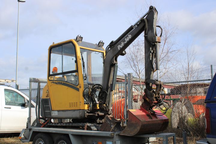 691476-53 Excavator, PEL JOB EB200 -09, with trailer, 3 buckets, frost hook and cutter