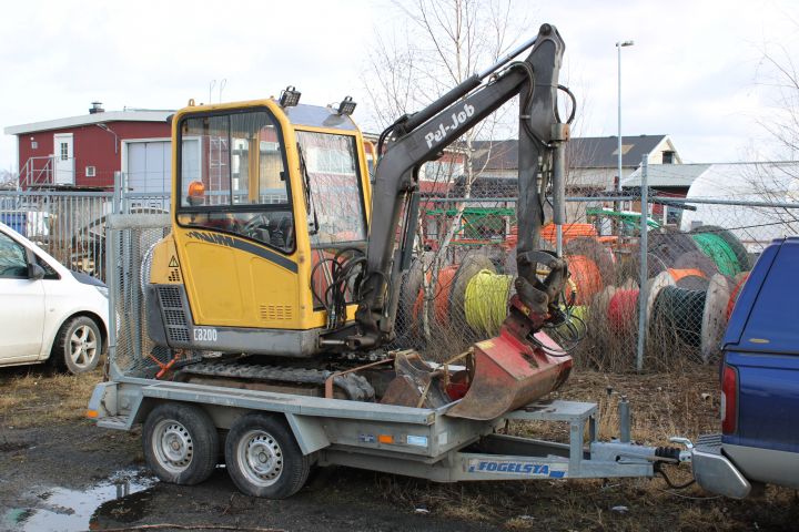 691476-56 Excavator, PEL JOB EB200 -09, with trailer, 3 buckets, frost hook and cutter