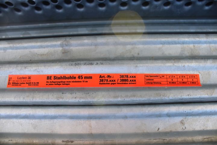 746330-6 Filling plank - Layher - 38 pcs, 2.50 x 0.3 m