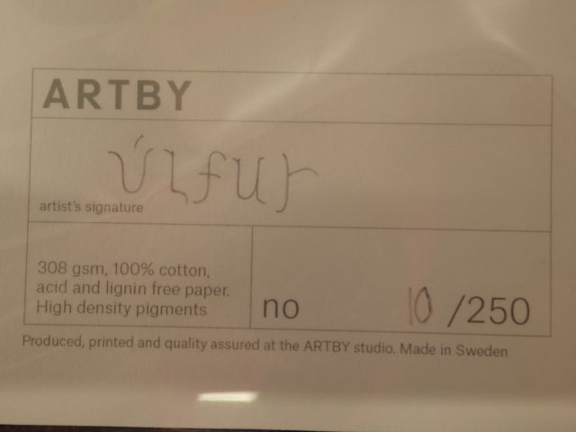 752949-3 4 Art prints framed in acrylic frame by Ulfur Karlsson