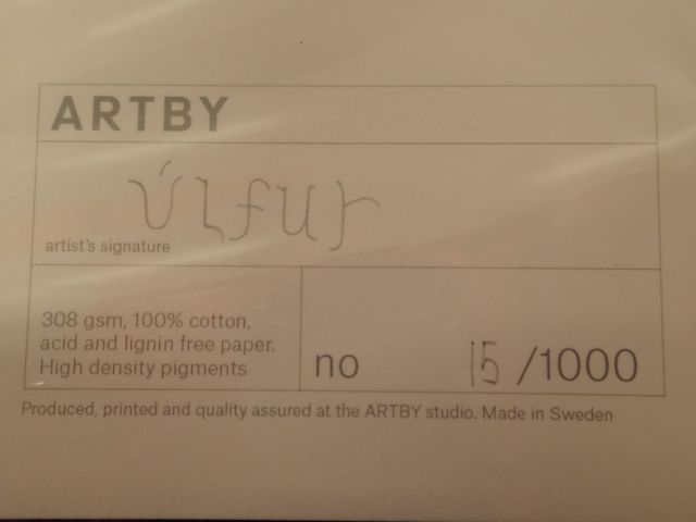 752949-6 4 Art prints framed in acrylic frame by Ulfur Karlsson