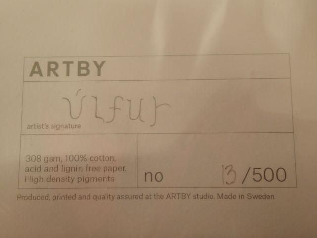 752949-9 4 Art prints framed in acrylic frame by Ulfur Karlsson