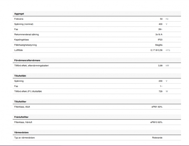 704212-23 Top-connected air handling unit - System Air - model: Topvex TR04
