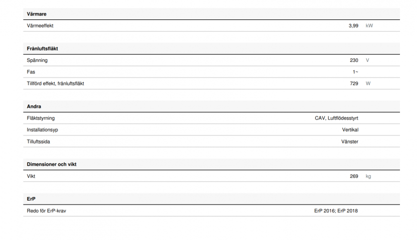 704212-24 Top-connected air handling unit - System Air - model: Topvex TR04