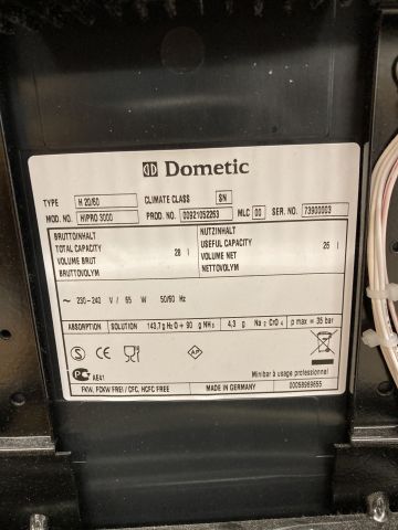 769936-5 Mini refrigerator Dometic HIPRO 3000 Black