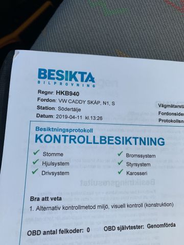 769890-34 Volkswagen Caddy Van 1.9 TDI Manual -10 Reg. No .: HKB940 119475 km