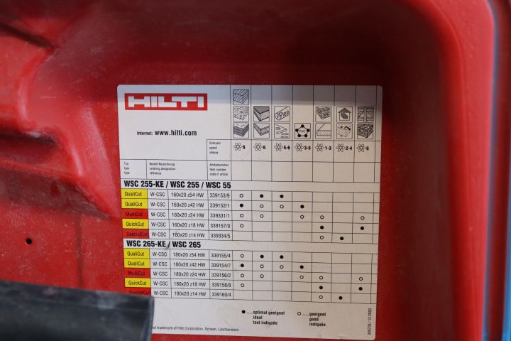769990-6 Circular saw Hilti WSC 265-KE