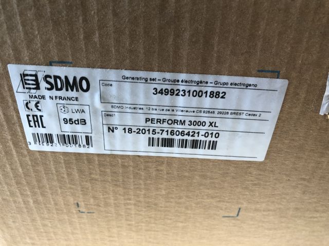 771495-8 Power generator - SDMO Perform 3000 XL -New