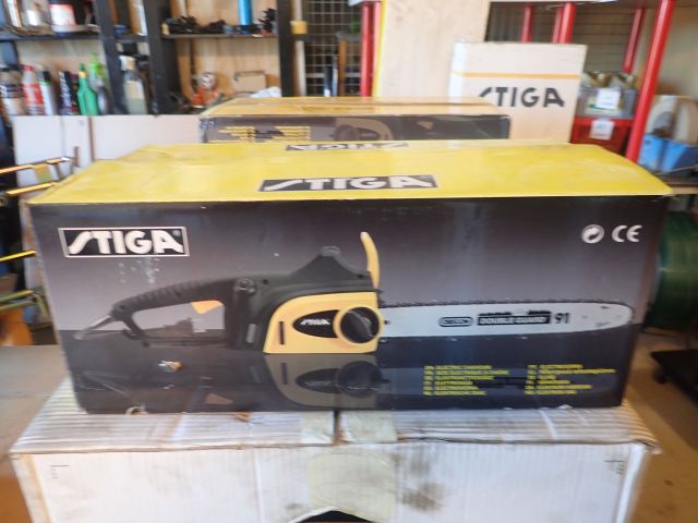 687420-2 Chainsaw Stiga SE 180 Q 14 "- New in Cardboard