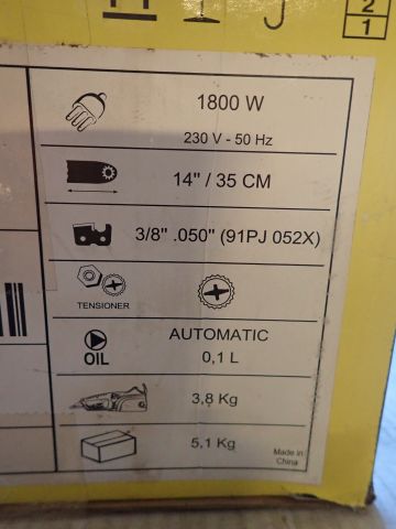 687420-7 Chainsaw Stiga SE 180 Q 14 "- New in Cardboard
