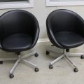 625217-1 2 pcs. Ikea Skruvsta swivel chairs