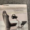 768968-5 Racing game chair with Logitech G920 steering wheel and pedal