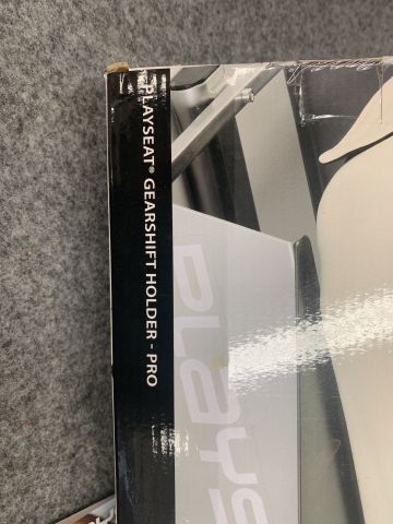 768968-8 Racing game chair with Logitech G920 steering wheel and pedal