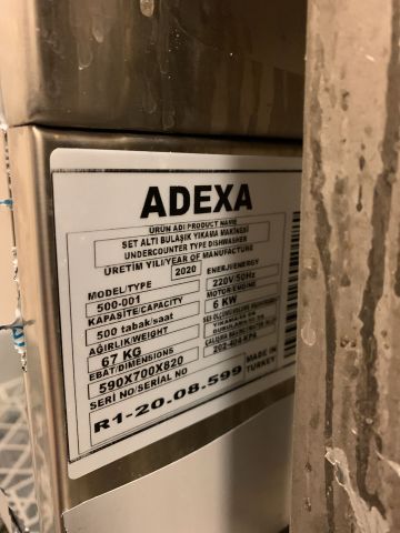 758691-3 Dishwasher with back dishwasher Adexa-2020