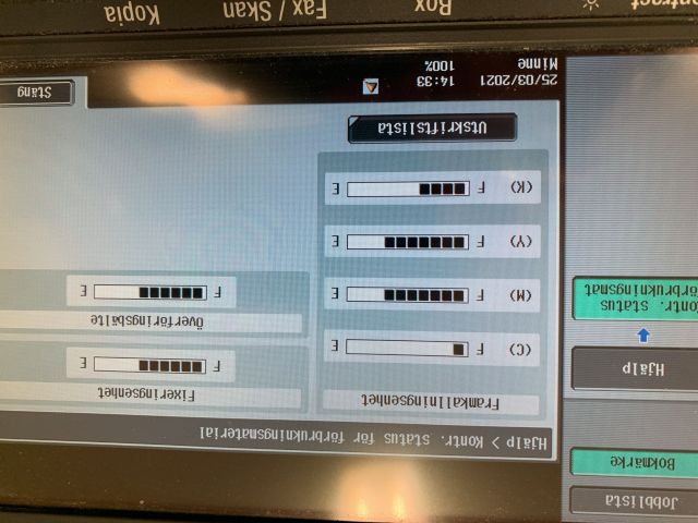 768974-7 Multifunction printer Konica Minolta bizhub C203, finisher