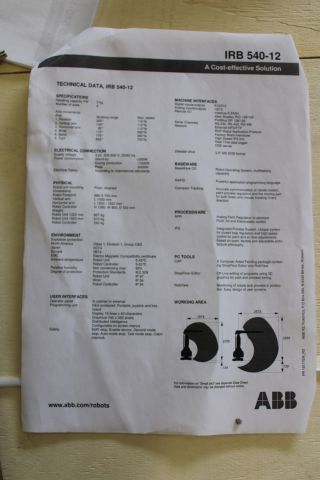 758943-20 Surface treatment robot ABB IRB540-12