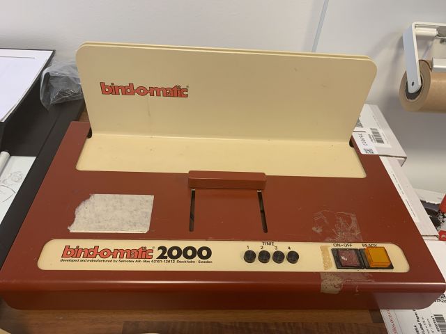769017-2 Binding machine Bindomatic 2000