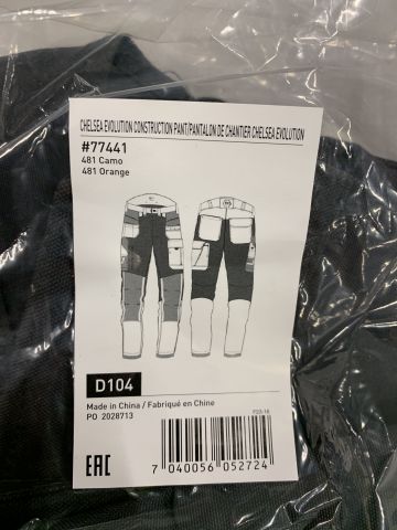 773068-2 Helly Hansen Workwear Chelsea Evolution Craft Trousers, Dark Gray / Camouflage, D104