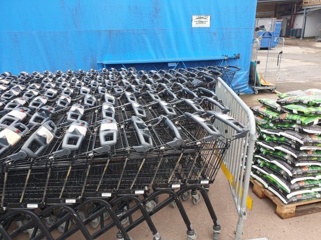 773667-7 Large amount of shopping carts