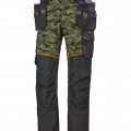 773068-1 Helly Hansen Workwear Chelsea Evolution Craft Trousers, Dark Gray / Camouflage, D104
