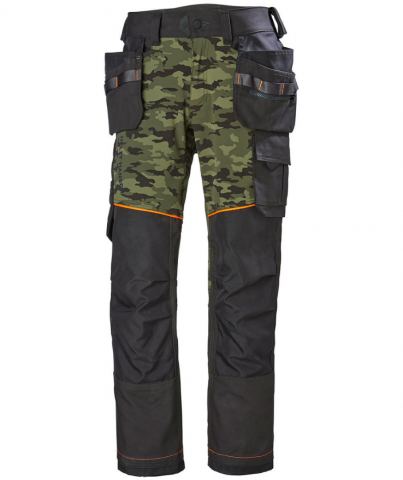 773068-1 Helly Hansen Workwear Chelsea Evolution Craft Trousers, Dark Gray / Camouflage, D104