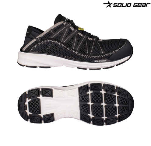 773726-1 Solid Gear Cloud skyddsskor S1, Svart/Vit, strl 46