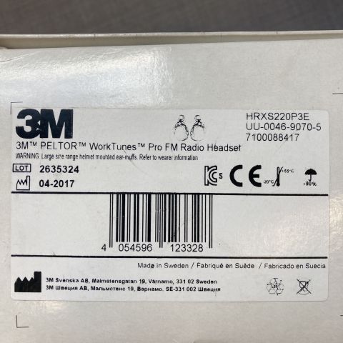 774730-2 Hearing covers 3M Peltor pro tunes FM radio