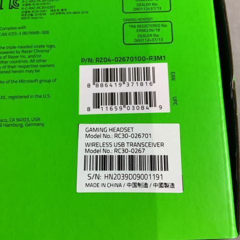 776213-3 Gaming Headset Razer Nari Ultimate