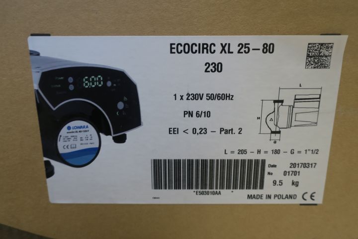 780532-2 Circulation pump Lowara ecocirc XL 25-80