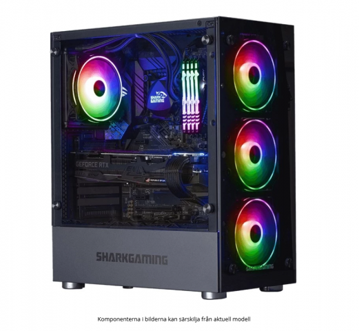 781411-1 Gaming computer Shark gaming Heaton Edition PC (English and Norwegian at installation)