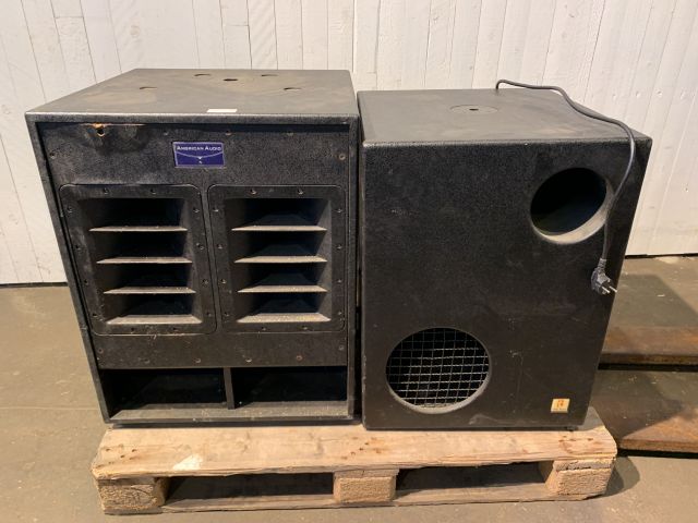 758712-1 Subwoofer 2 st: The Box TA18. American Audio, PXW 18P.