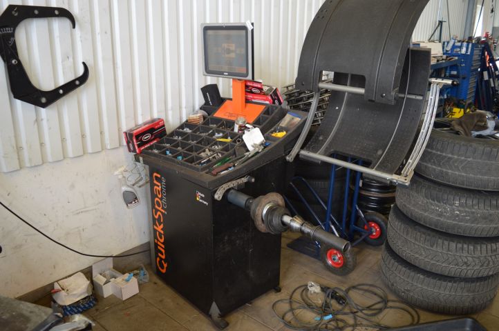 758733-1 Tire balancing machine Nussbaum QuickSpan Chrome / BM 45touch -2016