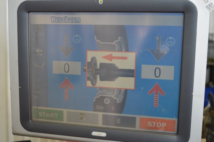 758733-5 Tire balancing machine Nussbaum QuickSpan Chrome / BM 45touch -2016