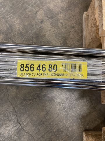 781702-3 Copper pipe COPPER PIPE CHROME CR3 12X2000 MM HALF-HARD ALTECH