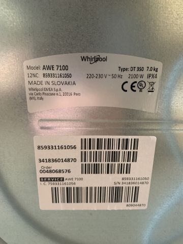 716258-6 Top-loading washing machine Whirlpool AWE 7100