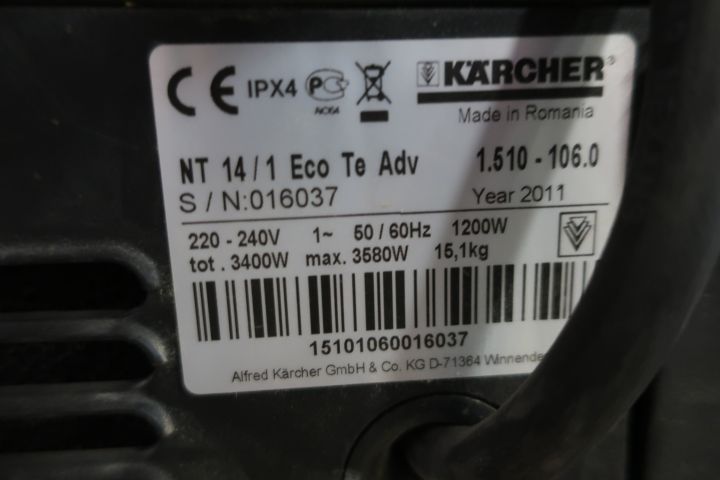 782473-5 Rough vacuum cleaner Kärcher NT 14/1 Eco Te Adv