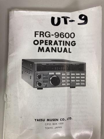 782485-4 Yaesu FRG-9600 VHF/UHF Communications Receiver