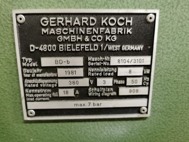 782097-13 Multimachine Koch BD-6 with roller table