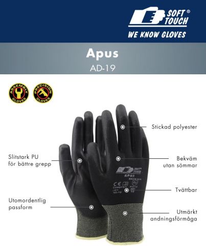 783346-5 144 par Arbetshandskar Soft Touch ® (XL)