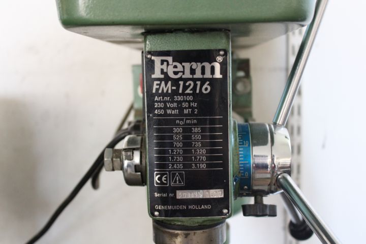 719616-9 Bench column drill, FERM FM1216