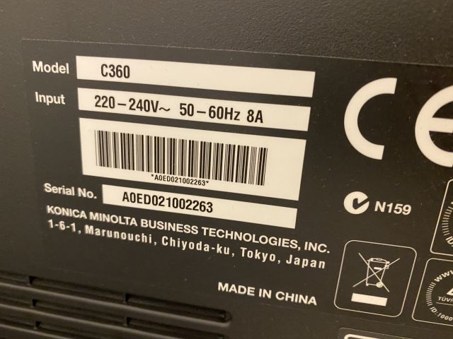 783580-4 Multifunction Printer - Konica Minolta Bizhub C360