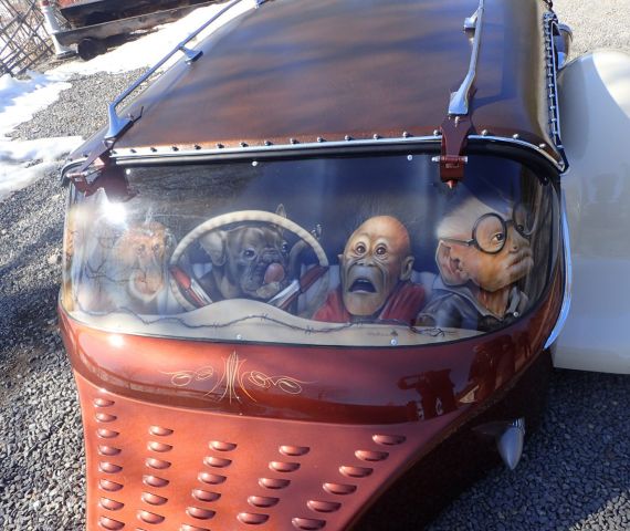 689177-44 Oldsmobile 88 -1958 & husvagn