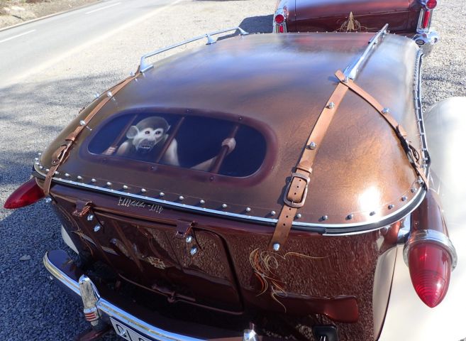 689177-86 Oldsmobile 88 -1958 & husvagn