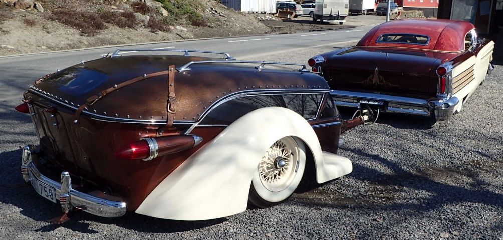 689177-89 Oldsmobile 88 -1958 & husvagn