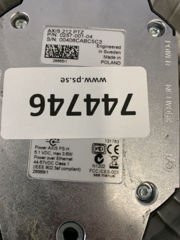 744746-7 Surveillance camera - AXIS - 212 PTZ