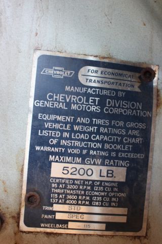 784097-50 Chevrolet Apache 10 Panel Wagon -1961