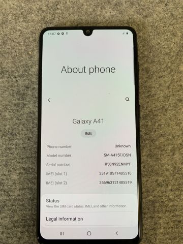 744785-4 Mobile Phone - Samsung - Galaxy A41