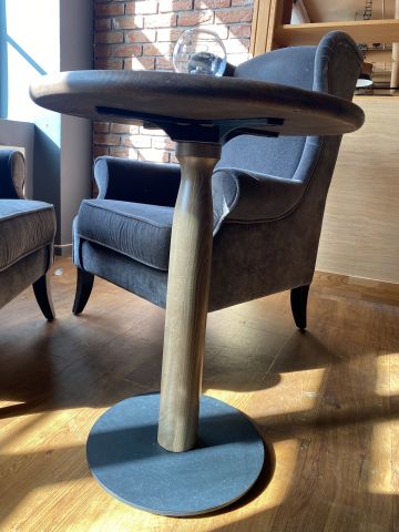 744795-5 Ear flap armchairs, 2 pcs with table