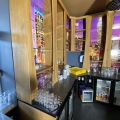 744841-13 Bar counter at an angle of approx. 407x250 cm - as well as back bar shelves and accessories